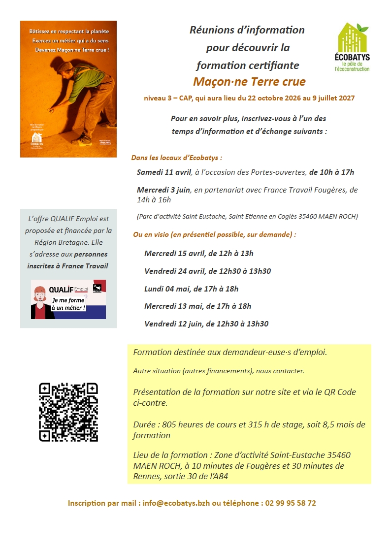 Visuel informations collectives pour rentrée octobre 2026